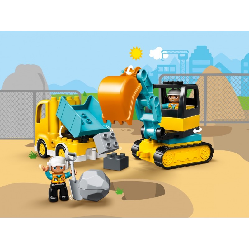 10931 Lego Duplo Грузовик и гусеничный экскаватор