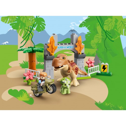 10939 Lego Duplo Побег динозавров: тираннозавр и трицератопс