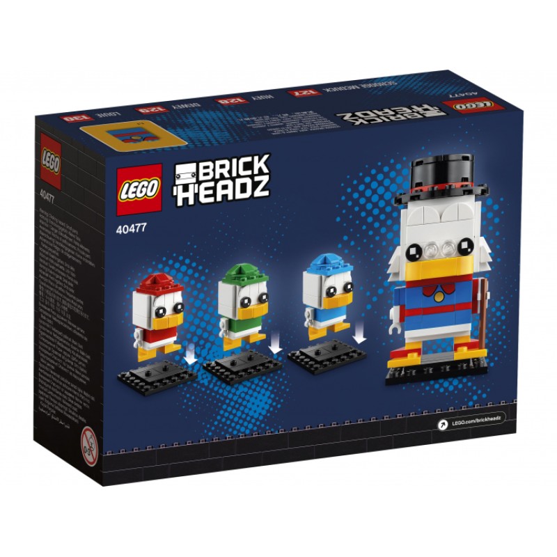 40477 Lego BrickHeadz Скрудж Макдак, Билли, Вилли и Дилли