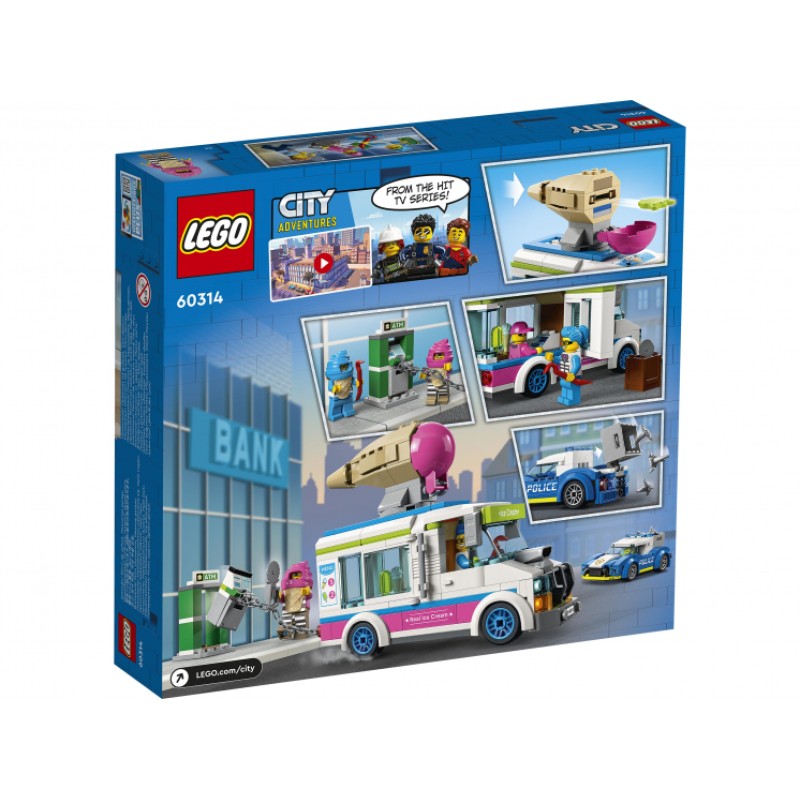 60314 Lego City Погоня полиции за грузовиком с мороженым