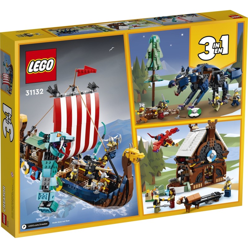 31132 Lego Creator Корабль викингов