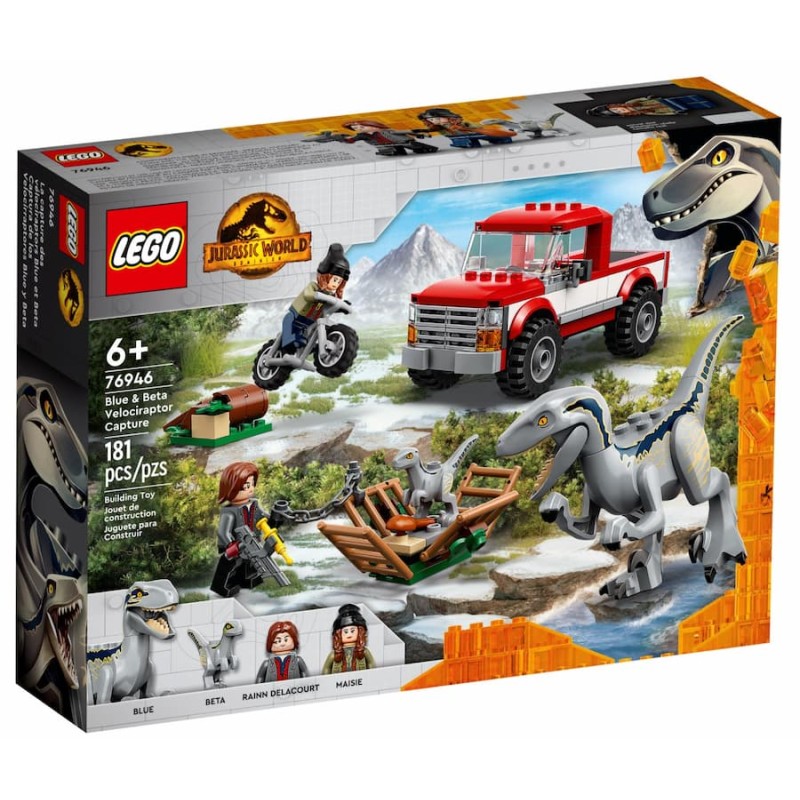 76946 Lego Jurassic World Блу и поимка бета-велоцираптора