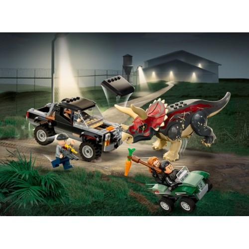 76950 Lego Jurassic World Нападение трицератопса на пикап