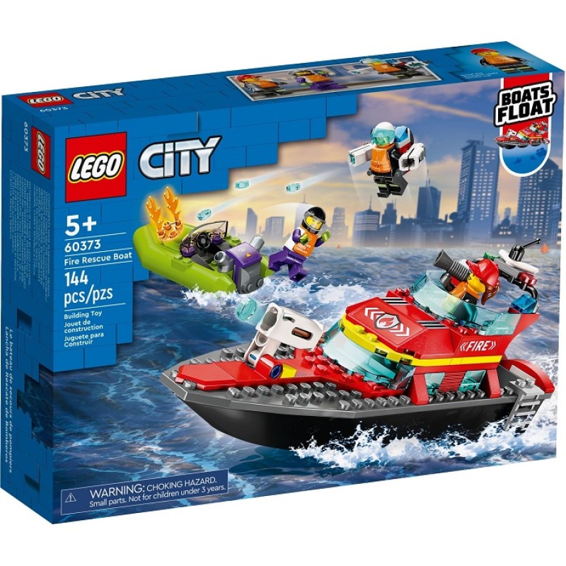 60373 Lego City Спасательный пожарный катер