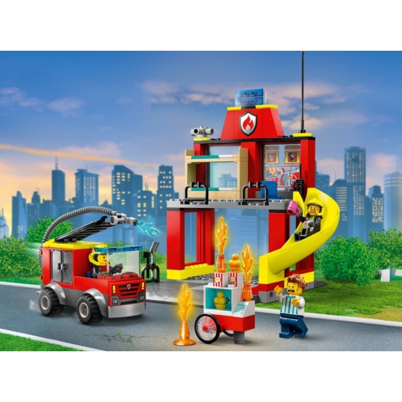 60375 Lego City Пожарная часть и пожарная машина