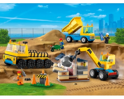 60391 Lego City Строительные машины и шаровой кран