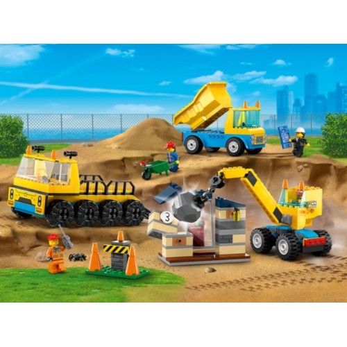 60391 Lego City Строительные машины и шаровой кран