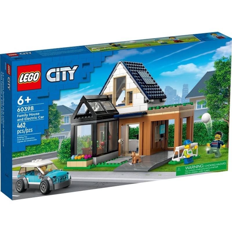 60398 Lego City Семейный дом и электромобиль