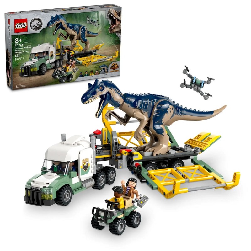 76966 Lego Jurassic World Грузовик для перевозки аллозавра