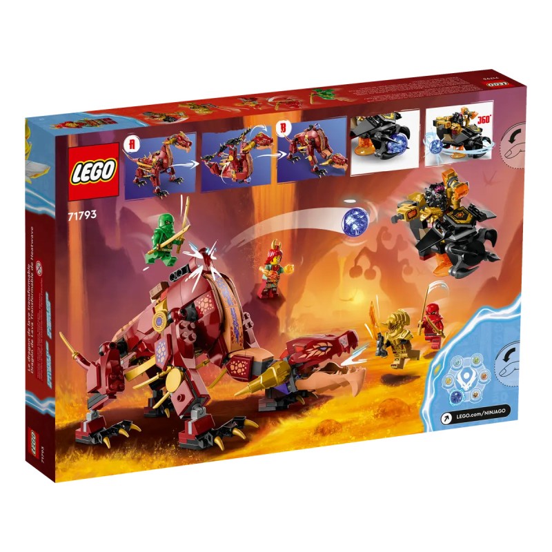 71793 Lego Ninjago Тепловая волна, трансформирующийся лавовый дракон