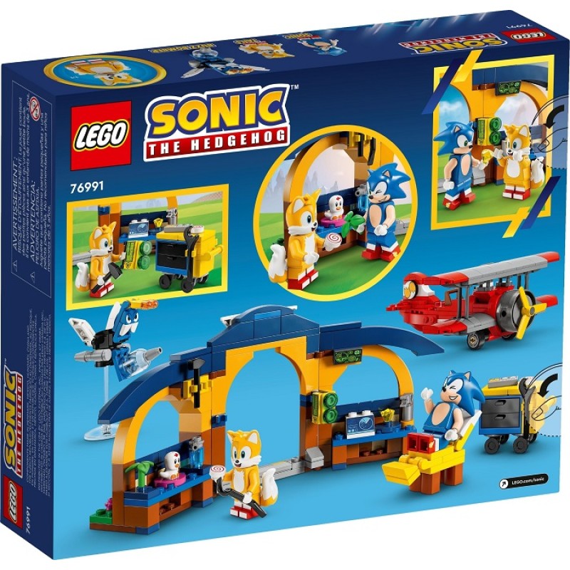 76991 Lego Sonic the Hedgehog Мастерская Тейлза и Самолет Торнадо