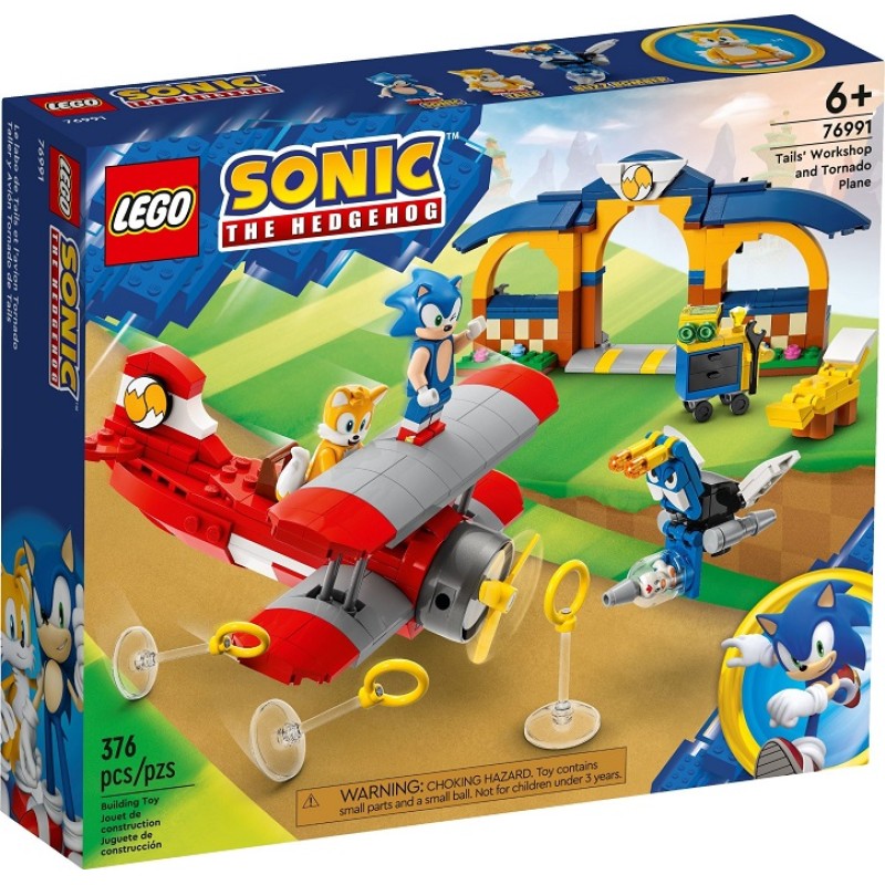 76991 Lego Sonic the Hedgehog Мастерская Тейлза и Самолет Торнадо