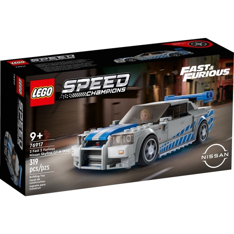 76917 LEGO Speed Champions Форсаж 2 Nissan Skyline GT-R (R34)