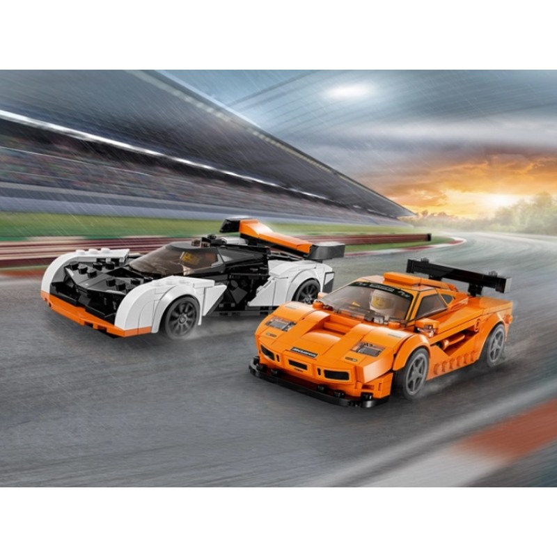 76918 LEGO Speed Champions McLaren Solus GT и McLaren F1 LM