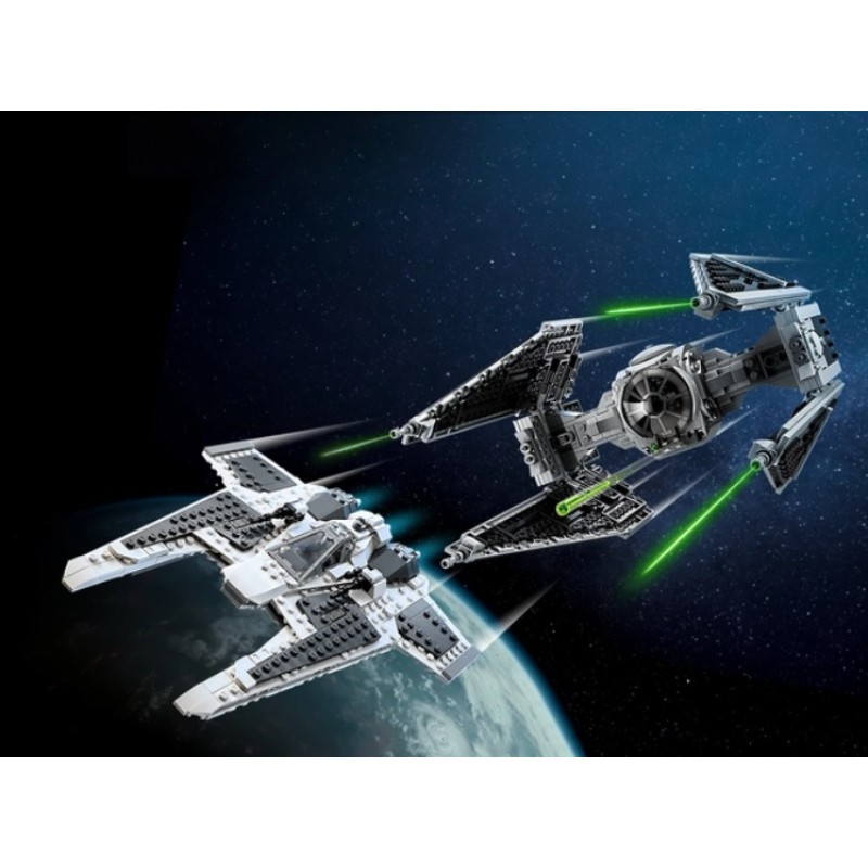 75348 LEGO Star Wars Мандалорский истребитель против Перехватчика TIE