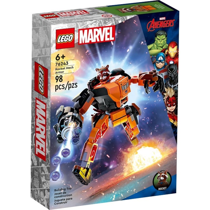 Конструктор LEGO Super Heroes 76243 Реактивный Енот: робот