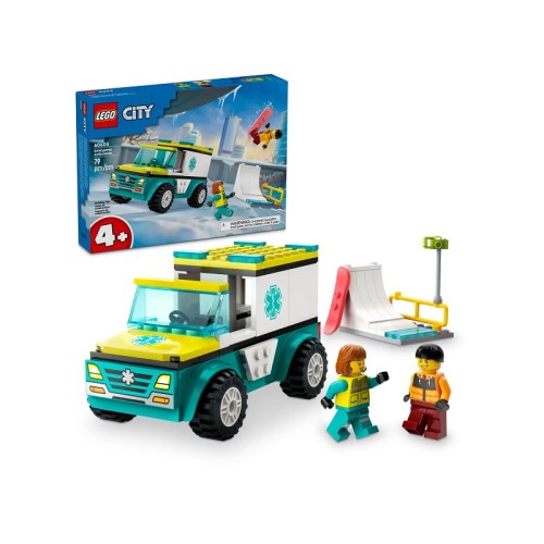 60403 Lego City Скорая помощь и сноубордист
