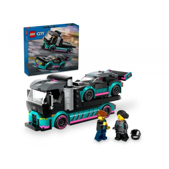 LEGO City 60406 Гоночный автомобиль и грузовик-автовоз