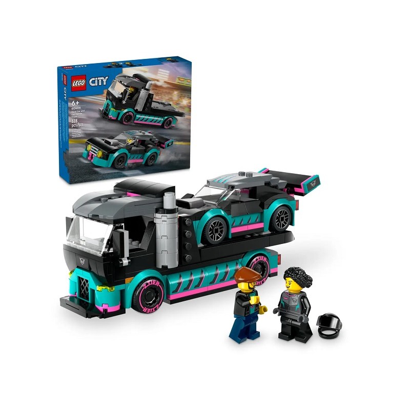 60406 Lego City Гоночный автомобиль и грузовик-автовоз