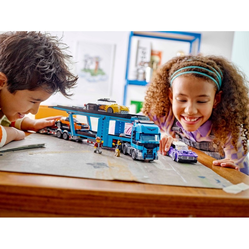60408 Lego City Грузовик-автовоз со спортивными автомобилями
