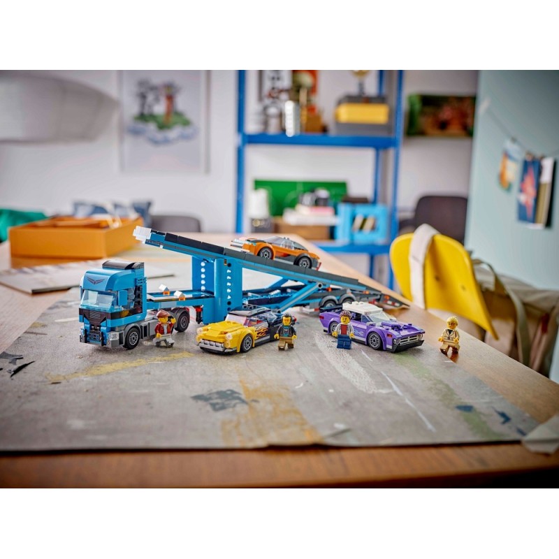 60408 Lego City Грузовик-автовоз со спортивными автомобилями