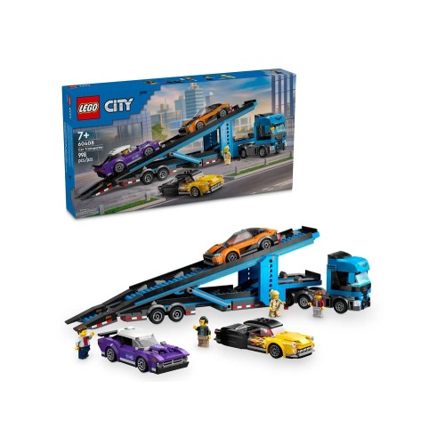 60408 Lego City Грузовик-автовоз со спортивными автомобилями