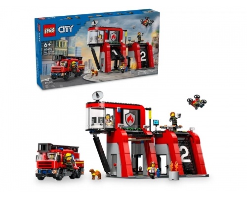 60414 Lego City Пожарная станция с пожарной машиной
