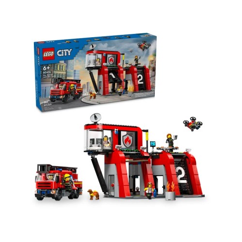 60414 Lego City Пожарная станция с пожарной машиной