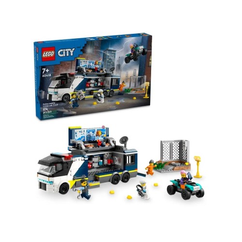 60418 Lego City Полицейский мобильный грузовик для криминальной лаборатории