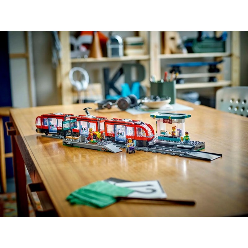 60423 Lego City Городской трамвай со станцией