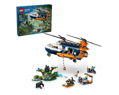 60437 Lego City Вертолет «Исследователь джунглей» в базовом лагере