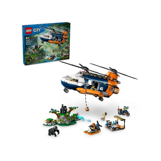 60437 Lego City Вертолет «Исследователь джунглей» в базовом лагере