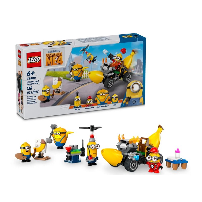 75580 LEGO Despicable Me 4 Миньоны и тележка с бананами
