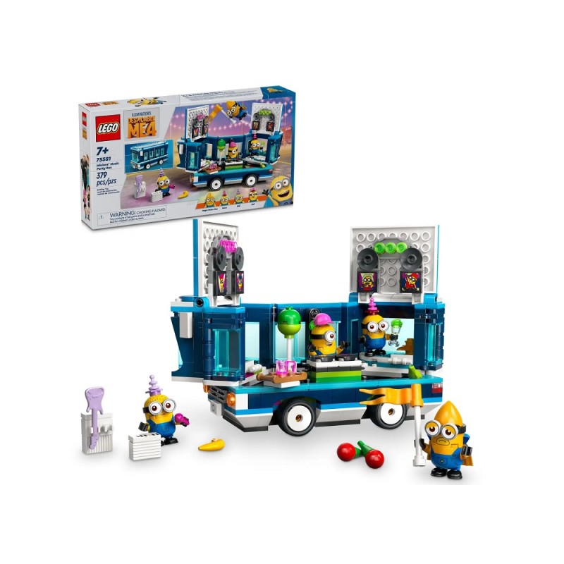 75581 LEGO Despicable Me 4 Автобус для вечеринок с миньонами