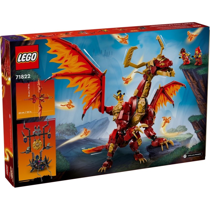 71822 Lego Ninjago Первородный дракон движения