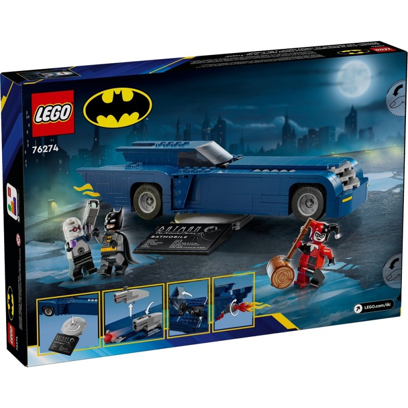 76274 LEGO Super Heroes Бэтмен на Бэтмобиле против Харли Квинн и Мистера Фриз