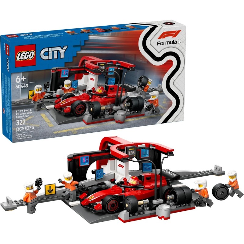 60443 Lego City Пит-стоп F1 с автомобилем Ferrari