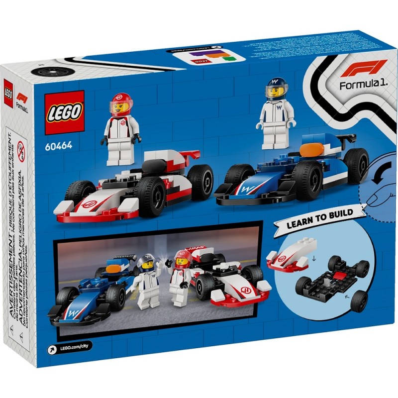 60464 Lego City Formula 1 Гоночные автомобили Williams и Haas