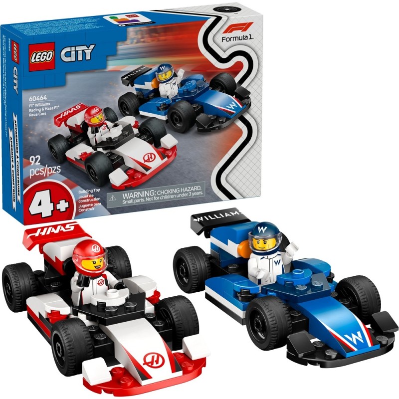 60464 Lego City Formula 1 Гоночные автомобили Williams и Haas