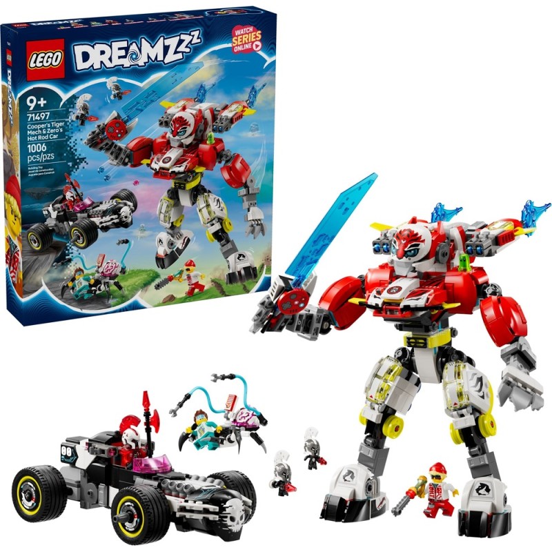 71497 Lego DREAMZzz Робот-тигр Купера и хот-род-кар Зеро