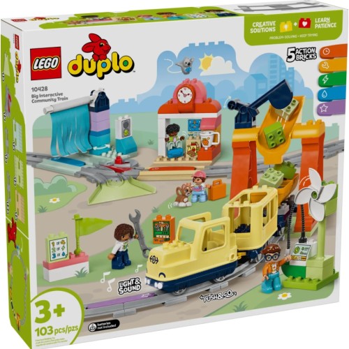 10428 Lego Duplo Большой интерактивный городской поезд