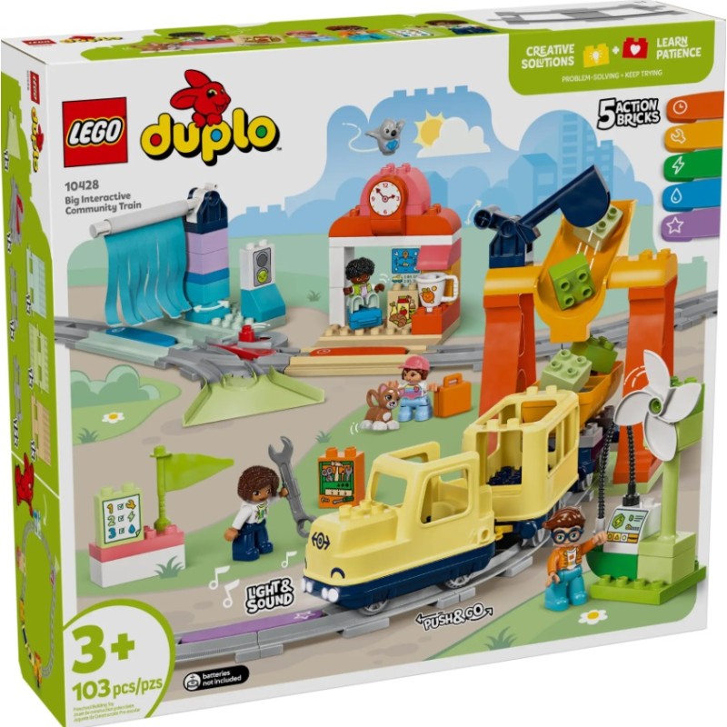 10428 Lego Duplo Большой интерактивный городской поезд