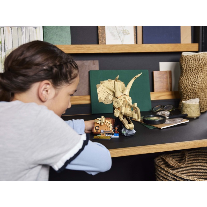 76969 Lego Jurassic World Окаменелости динозавров: череп трицератопса