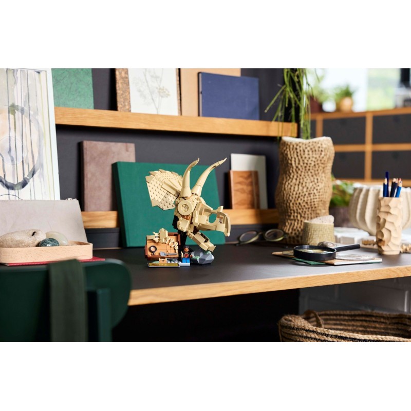 76969 Lego Jurassic World Окаменелости динозавров: череп трицератопса