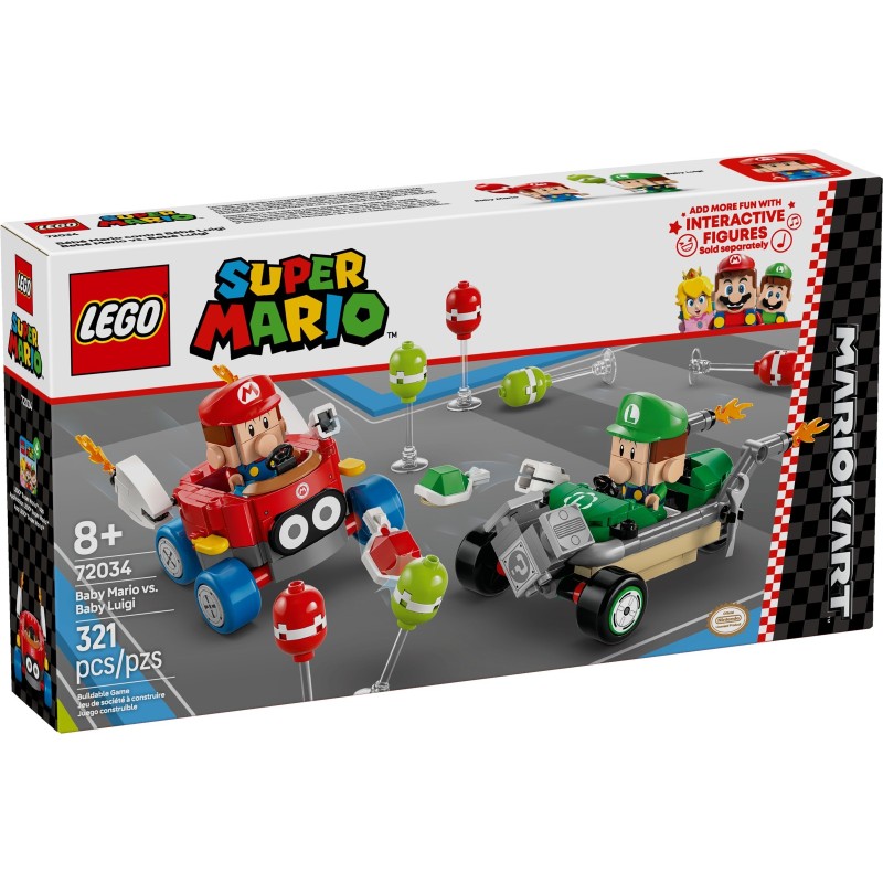 72034 LEGO Super Heroes Mario Kart – Малыш Марио против Малыша Луиджи