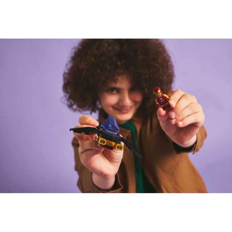 76310 LEGO Super Heroes Железный человек на автомобиле и Черная пантера против Красного Халка