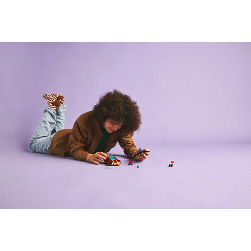 76310 LEGO Super Heroes Железный человек на автомобиле и Черная пантера против Красного Халка