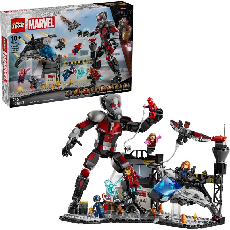 76314 LEGO Super Heroes Капитан Америка: Битва в гражданской войне